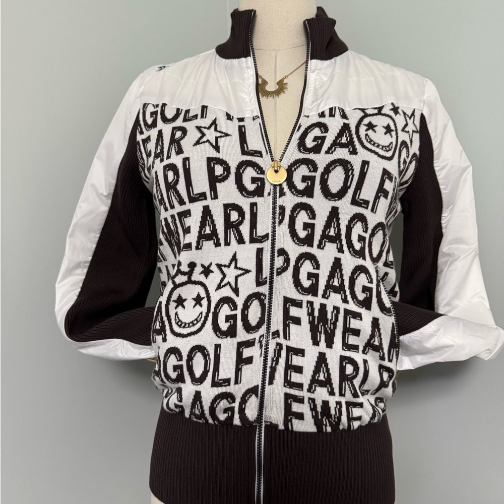 LPGA Golf Jacket Size(XS) 85 Japan Zip Bomber Golf Knit Soft Luxury Designer